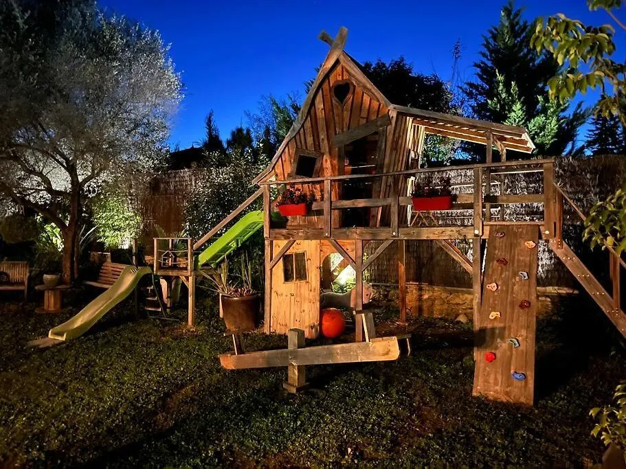 Villa Exotica Et Belle Cabane En Bois Ideal Famille Roquefort-les-Pins