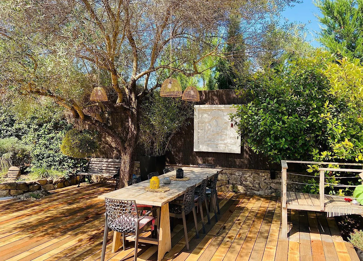 Villa Exotica Et Belle Cabane En Bois Ideal Famille Roquefort-les-Pins
